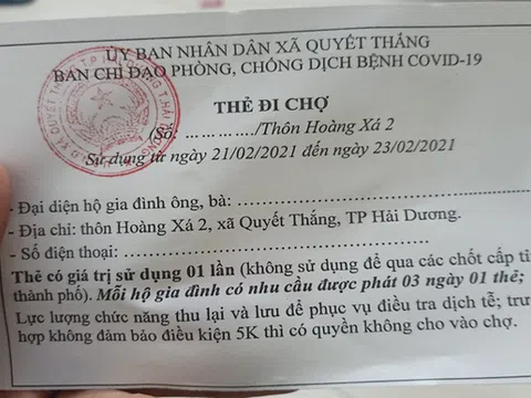 Hải Dương cấp thẻ cho nông dân ra đồng