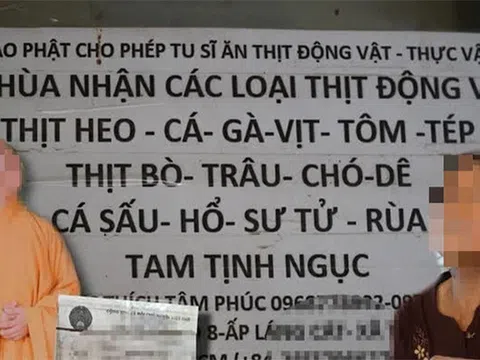 Xôn xao những video "thầy chùa ăn thịt chó": Ông Phúc tự cạo đầu, tự mặc pháp phục rồi lấy tên Thích Tâm Phúc