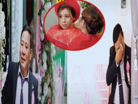 Bố khóc nức nở, không đứng vững trong ngày tiễn con gái yêu về nhà chồng khiến dân tình xót xa
