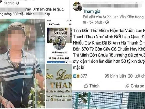 Người nhà lên tiếng sau khi chủ vườn lan đột biến bị tố ôm hàng trăm tỷ bỏ trốn: "Anh ấy cũng là nạn nhân"