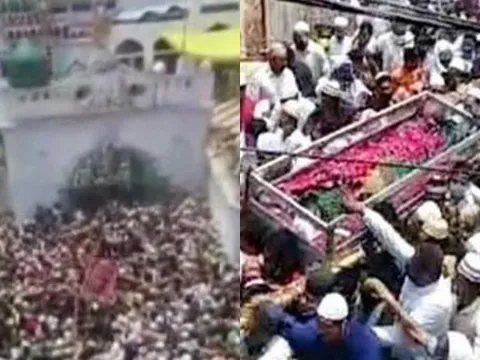 Ấn Độ: Mặc Covid-19, biển người vẫn đến đưa tang một giáo sĩ