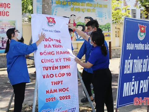 35 đội thanh niên tình nguyện Hà Tĩnh sẵn sàng tiếp sức kỳ thi vào lớp 10 THPT