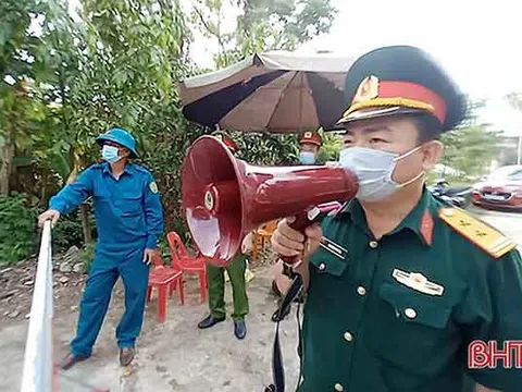 Lực lượng quân sự Hà Tĩnh tiếp tục xung kích trên tuyến đầu chống dịch