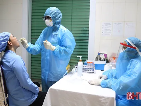 100% nhân viên các cơ sở khám chữa bệnh công lập ở TP Hà Tĩnh âm tính với SARS-CoV-2