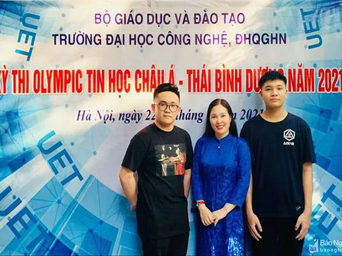 Hai nam sinh Nghệ An giành Huy chương Bạc Olympic Tin học quốc tế năm 2021