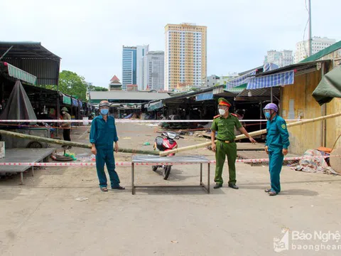 Thành phố Vinh tạm dừng hoạt động 4 chợ dân sinh từ ngày mai (27/6)