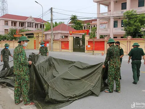 Nghệ An: Dỡ phong tỏa trụ sở Công an huyện Đô Lương