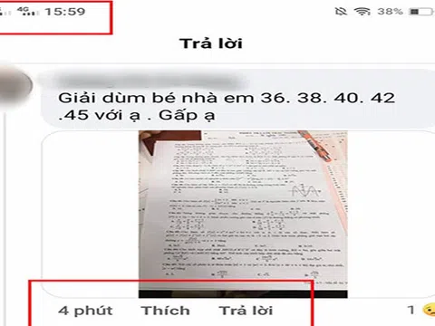 Nóng: Đã xác định được địa điểm thi nơi "thí sinh lén chụp ảnh đề Toán gửi ra ngoài, nhờ người thân làm"