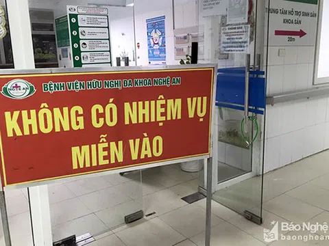 Dỡ phong tỏa khoa Sản - Bệnh viện Hữu nghị Đa khoa Nghệ An