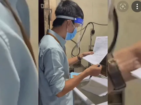 Xuất hiện thêm clip ông Trần Lê Hữu Thọ đến tận lò bánh mì xử phạt