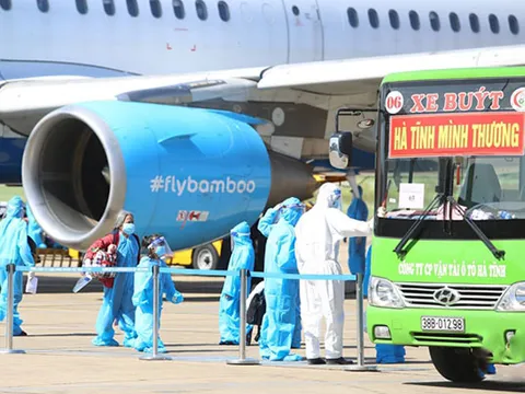 Hà Tĩnh tiếp tục đón 2 chuyến bay đưa công dân từ miền Nam trở về