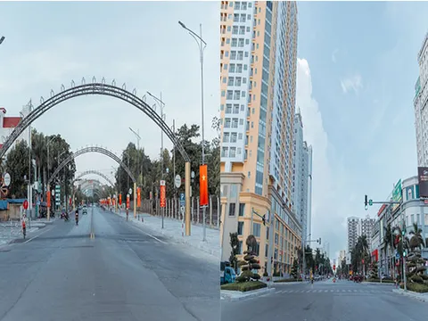 Nghệ An: Ảnh "lạ" thành Vinh trầm mặc trong những ngày giãn cách