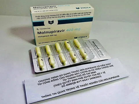 Bộ Y tế đưa thuốc kháng virus Molnupiravir đưa vào điều trị F0 tại nhà từ ngày 27/8