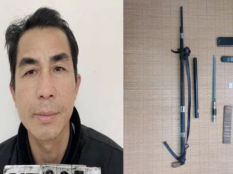 Yên Thành (Nghệ An): Mật phục, bắt 2 đối tượng ma túy, thu giữ súng và kiếm tự chế