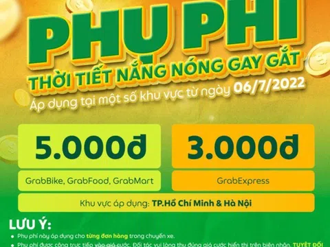 Tài xế và khách hàng bối rối với phí 'nắng nóng' của Grab