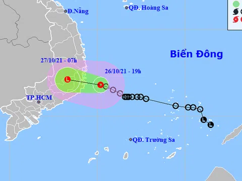Đêm nay, áp thấp nhiệt đới giật cấp 9 đi vào Khánh Hòa, Bình Thuận