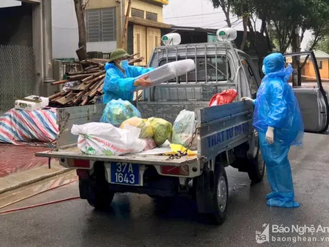 Đảm bảo nhu cầu thiết yếu của người dân tại "vùng đỏ" duy nhất ở Nghệ An