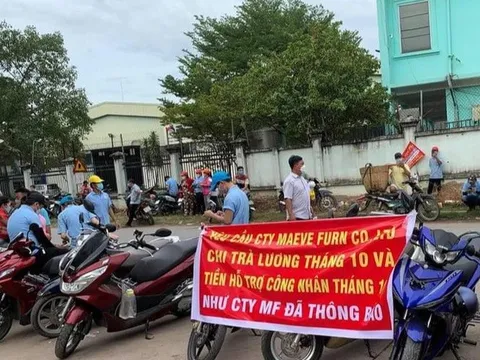 Công nhân ngưng việc tập thể vì không được hỗ trợ 1,8 triệu đồng/người