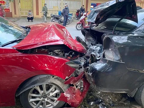 Nghệ An: Nữ tài xế tông liên hoàn 5 ô tô, chuyển hình sự xử lý