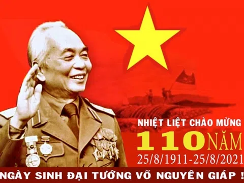 Lễ kỷ niệm 110 năm ngày sinh Đại tướng Võ Nguyên Giáp diễn ra sáng nay