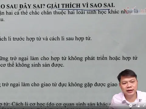 Thầy Phan Khắc Nghệ trả lời học trò về tố cáo lộ đề thi