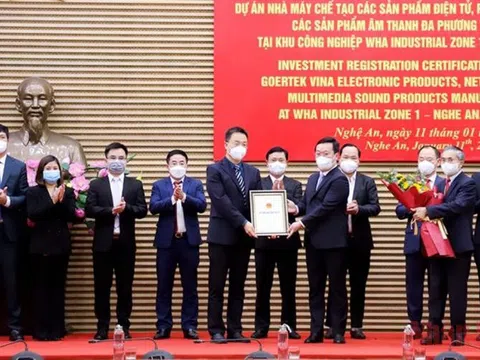 Một dự án FDI tại Nghệ An tăng vốn đầu tư lên 500 triệu USD