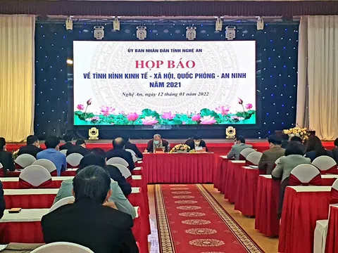 Nghệ An họp báo tình hình kinh tế - xã hội, Quốc phòng - an ninh năm 2021