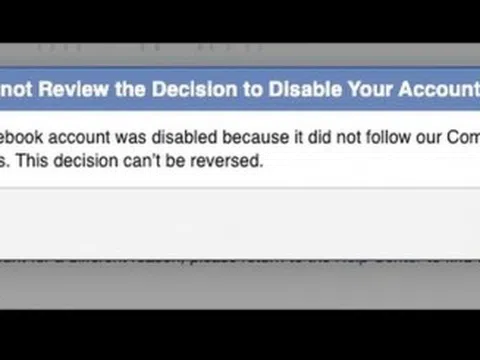 Người dùng Facebook bị khóa tài khoản mà không rõ lý do