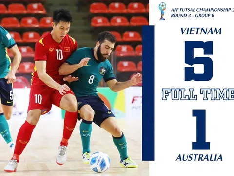 Tuyển futsal Việt Nam đánh bại Australia 5-1