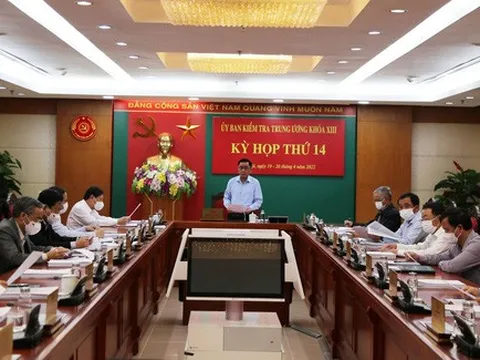 Ủy ban Kiểm tra trung ương quyết định thi hành kỷ luật nhiều tập thể, cá nhân