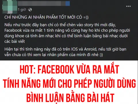 Facebook ra mắt tính năng bình luận bằng bài hát, nhưng "ai có nhân phẩm tốt" mới sử dụng được?