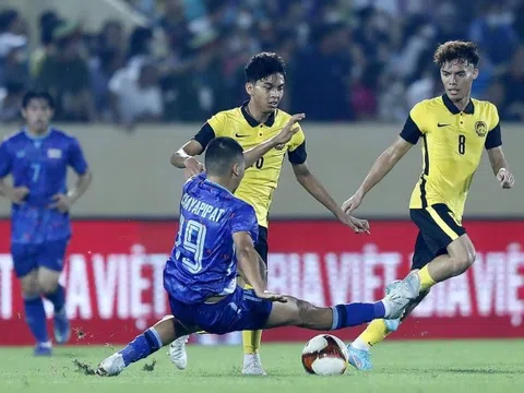 Nhận thẻ đỏ, bị thủng lưới phút cuối, U23 Thái Lan thua đau U23 Malaysia