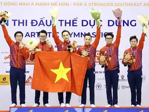 Việt Nam đoạt huy chương Vàng đồng đội nam môn Thể dục dụng cụ