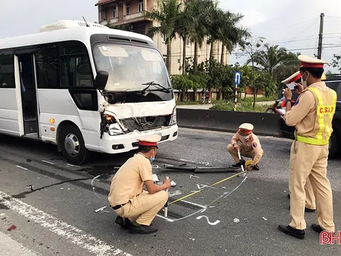 3 ô tô tông nhau liên hoàn trên quốc lộ 1 ở Hà Tĩnh