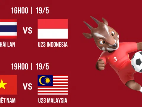 Lịch thi đấu bóng đá SEA Games 31 hôm nay 19/5: U23 Việt Nam săn vé chung kết