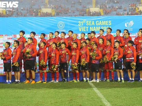 U23 Việt Nam ăn mừng chiến tích lịch sử, bảo vệ thành công HCV SEA Games