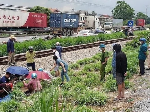 Đi lối tự mở qua đường sắt, nam thanh niên Hải Dương bị tàu đâm tử vong