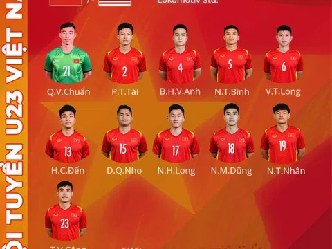 Đội hình U23 Việt Nam đấu U23 Malaysia: HLV Gong Oh-kyun thay toàn bộ 5 tiền vệ