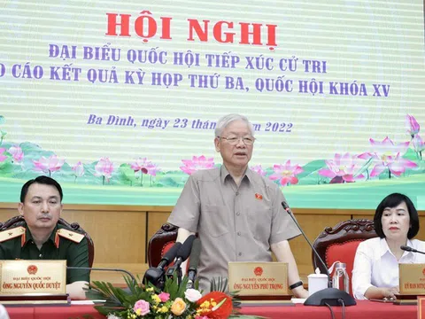 Tổng Bí thư Nguyễn Phú Trọng: "Con chị nó đi, con dì nó lớn", không lo không có cán bộ làm việc