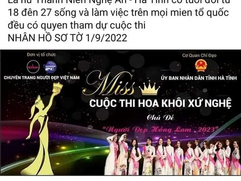 Xôn xao quanh cuộc thi "Hoa khôi xứ Nghệ"