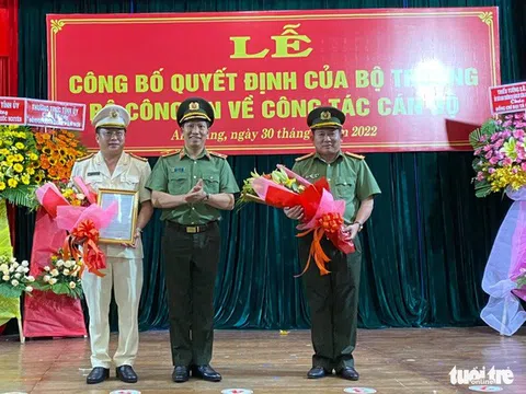 Đại tá Lâm Phước Nguyên thay đại tá Đinh Văn Nơi làm giám đốc Công an tỉnh An Giang