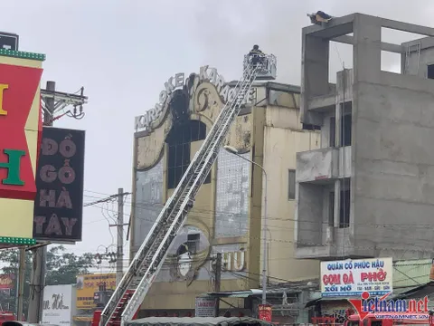 Cháy quán karaoke 32 người chết, trích xuất camera thấy lửa bùng ra từ tầng 2