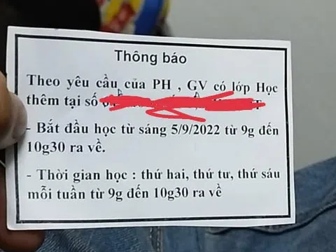 Vừa đầu năm học cô giáo đã "dí" ngay tờ giấy học thêm, phụ huynh lo sợ con bị trù dập