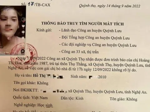 Nghệ An: Hai thiếu nữ đột ngột mất tích