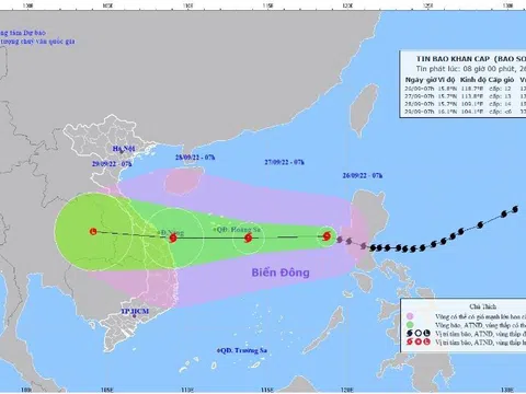 Quảng Nam: Toàn bộ học sinh nghỉ học ngày 27/9 để tránh bão Noru