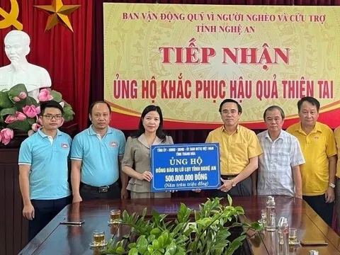 Thanh Hoá hỗ trợ nhân dân Nghệ An 500 triệu đồng khắc phục lũ lụt