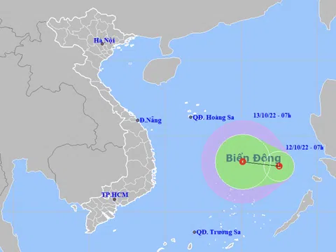 Dự báo áp thấp trên biển Đông mạnh lên thành áp thấp nhiệt đới, Trung Bộ và Tây Nguyên mưa lớn