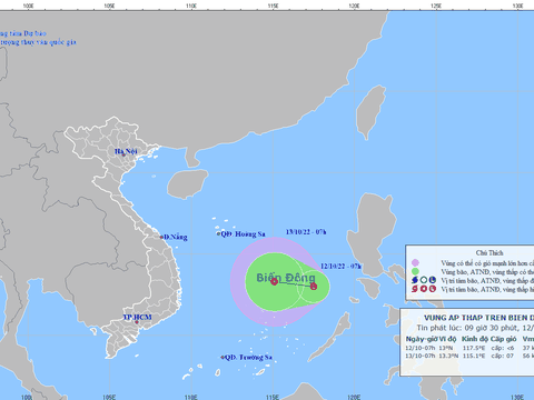 Biển Đông sắp có áp thấp nhiệt đới; Trung Bộ mưa lớn diện rộng
