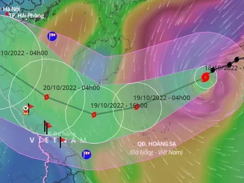 Bão số 6 - Nesat đang ở giai đoạn mạnh nhất