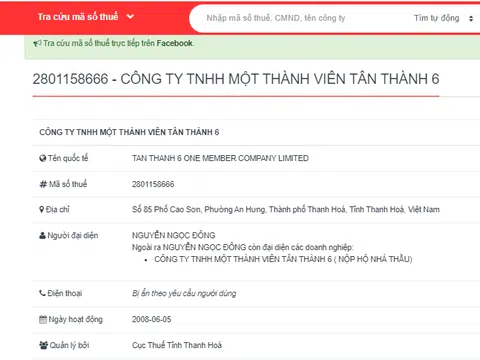 Thanh Hoá: Sở Công thương đề xuất lãnh đạo UBND tỉnh xử phạt Công ty Tân Thành 6